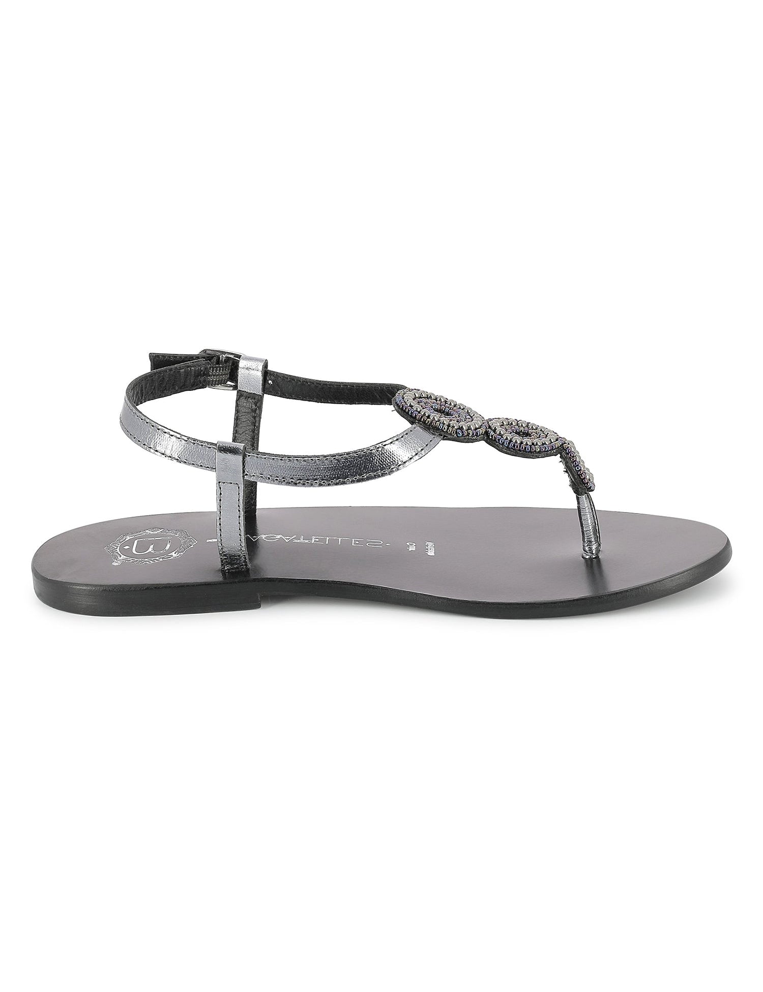 VIDLERI Sandale neutre en cuir