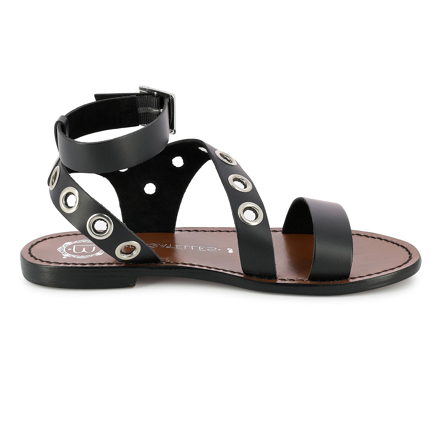 PERNETTYA Sandale neutre en cuir