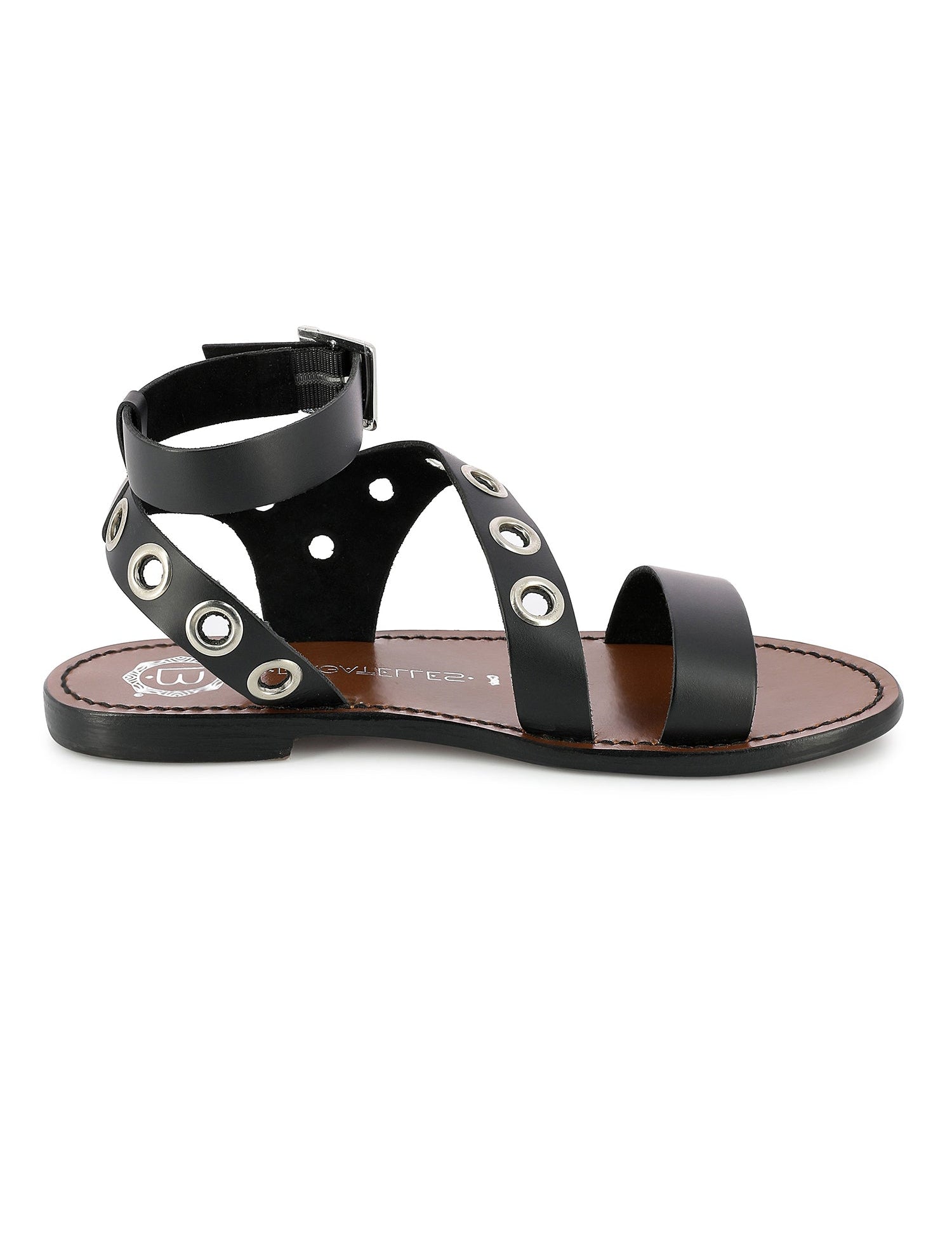 PERNETTYA Sandale neutre en cuir