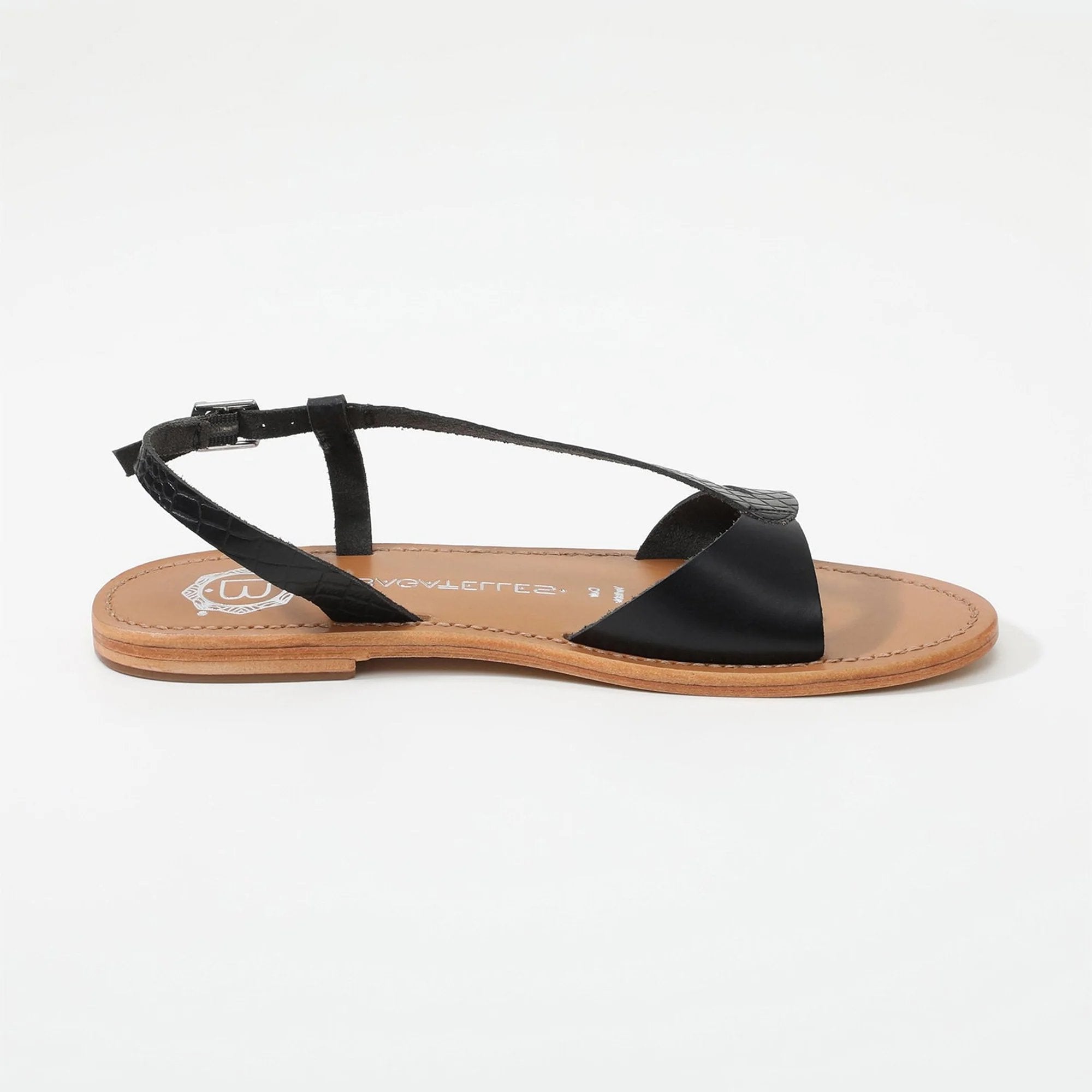 AMADRYA Sandale neutre en cuir