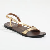 AMADRYA Sandale brillante en cuir