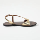 AMADRYA Sandale brillante en cuir