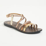NIRTLE Sandale brillante en cuir