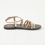 NIRTLE Sandale brillante en cuir