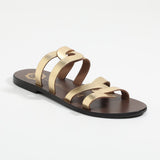 DERRY Mule brillante en cuir