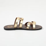 DERRY Mule brillante en cuir