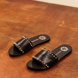 AZAMI Mule neutre en cuir