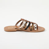 PRAPION Mule imprimée animal en cuir