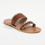 NIRTLE Sandale brillante en cuir
