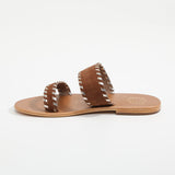 NIRTLE Sandale brillante en cuir