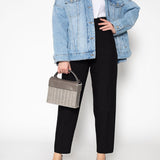 KAMA Sandale brillante en cuir