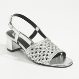 KAMA Sandale brillante en cuir
