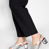 KAMA Sandale brillante en cuir
