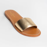 YORK Mule brillante en cuir
