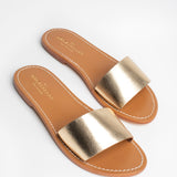 YORK Mule brillante en cuir