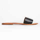 YORK Mule imprimée animal en cuir