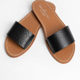 YORK Mule imprimée animal en cuir