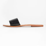 YORK Mule imprimée animal en cuir