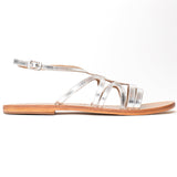 MORGAN Sandale brillante en cuir