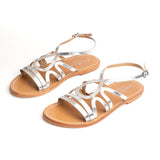 MORGAN Sandale brillante en cuir