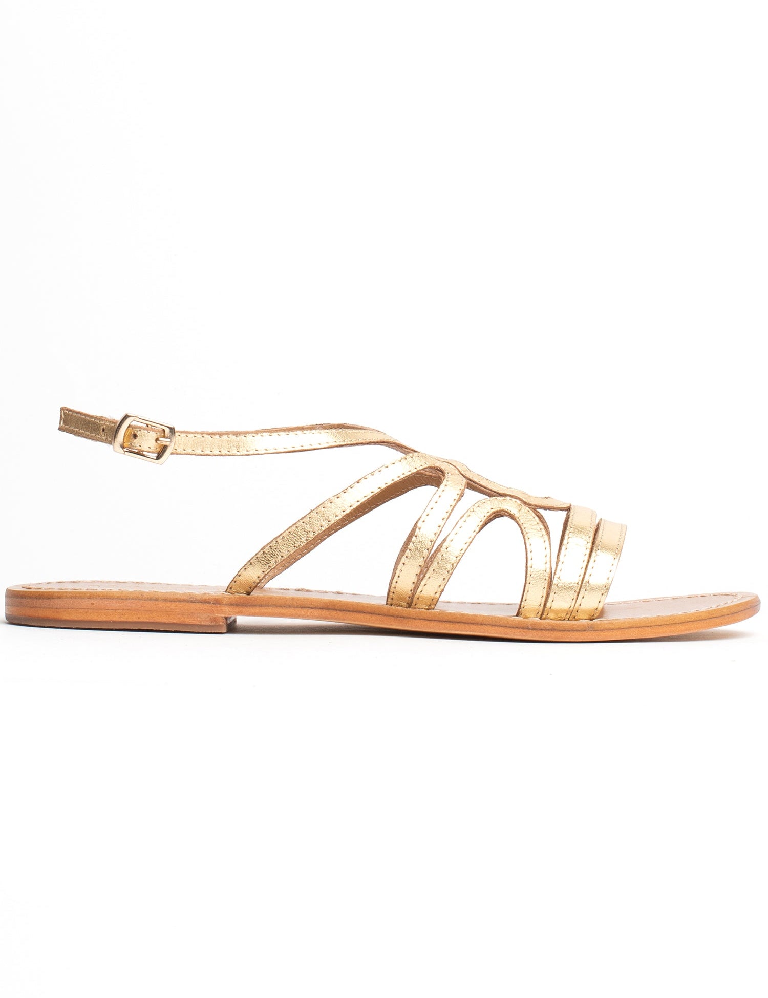 MORGAN Sandale brillante en cuir