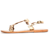 BURKE Sandale brillante en cuir