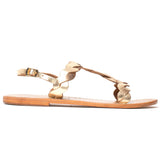 BURKE Sandale brillante en cuir