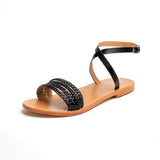 LEFFERTS Sandale neutre en cuir