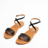LEFFERTS Sandale neutre en cuir