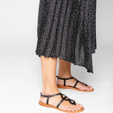 CONFITE Sandale neutre en cuir
