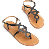 CONFITE Sandale neutre en cuir