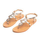 CONFITE Sandale brillante en cuir