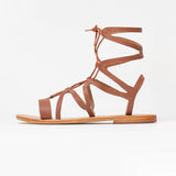 CRESCENT Sandale neutre en cuir