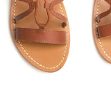 CRESCENT Sandale neutre en cuir