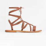CRESCENT Sandale neutre en cuir