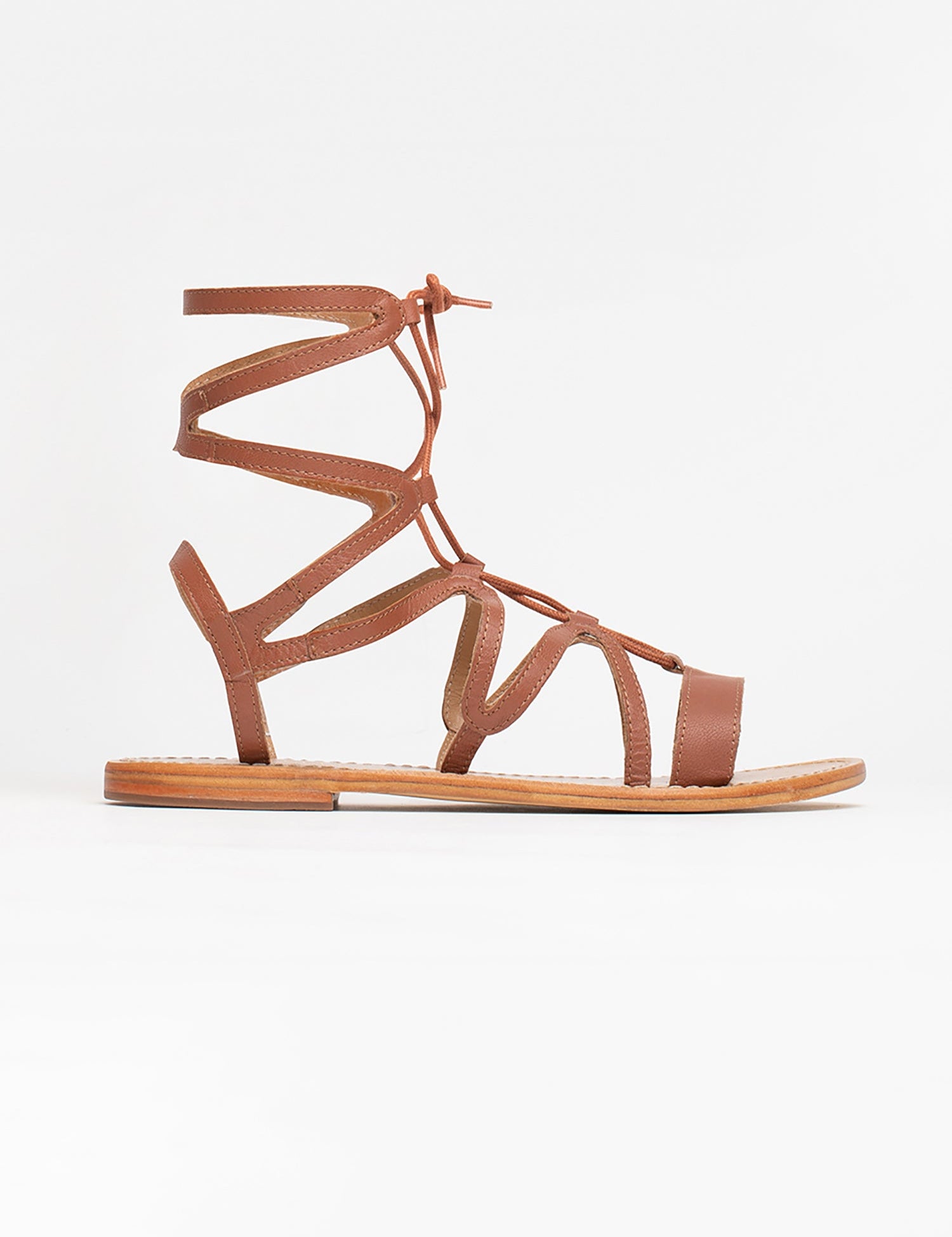 CRESCENT Sandale neutre en cuir