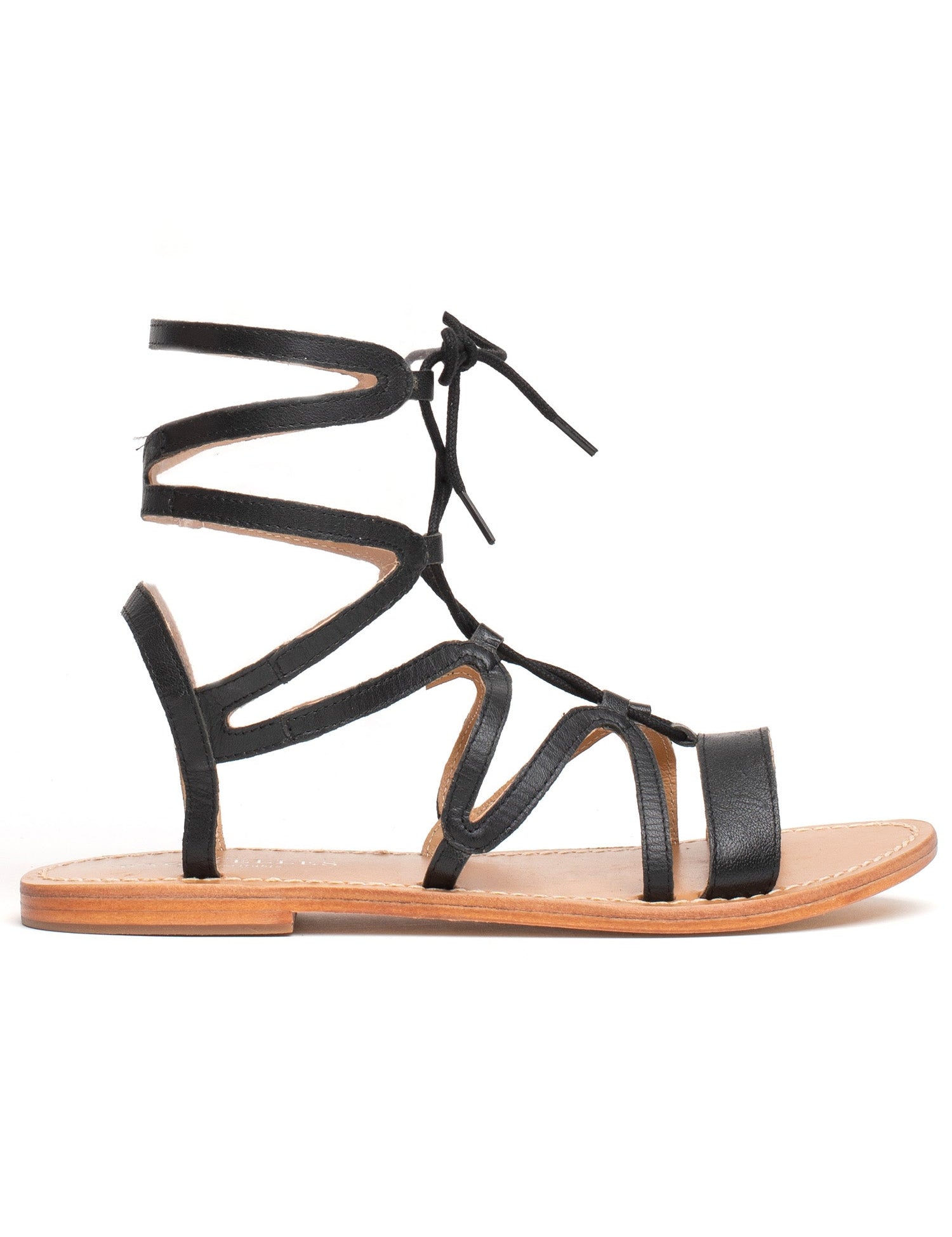 CRESCENT Sandale neutre en cuir
