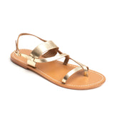 CYPRESS Sandale brillante en cuir