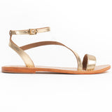 CONEY Sandale brillante en cuir