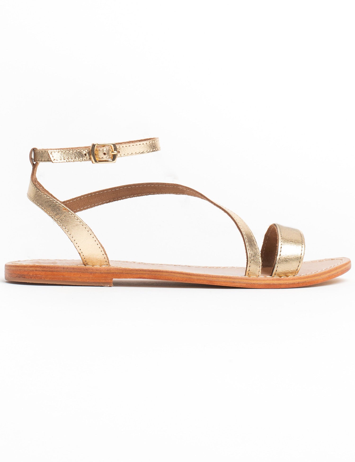 CONEY Sandale brillante en cuir