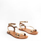 CONEY Sandale brillante en cuir