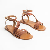 CARROLL Sandale neutre en cuir