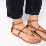 MOSHOLU Sandale imprimée animal en cuir