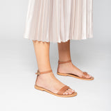 PASAS Sandale neutre en cuir
