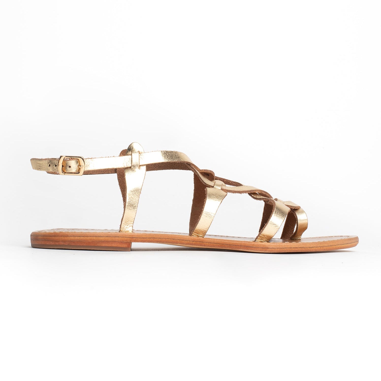 GRAHAM Sandale brillante en cuir