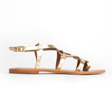 GRAHAM Sandale brillante en cuir