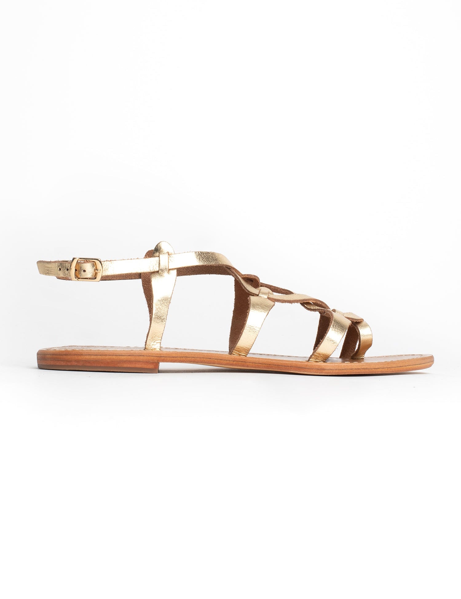 GRAHAM Sandale brillante en cuir
