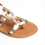 GRAHAM Sandale brillante en cuir