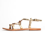 GRAHAM Sandale brillante en cuir