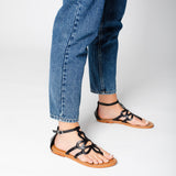 JUNTA Sandale neutre en cuir